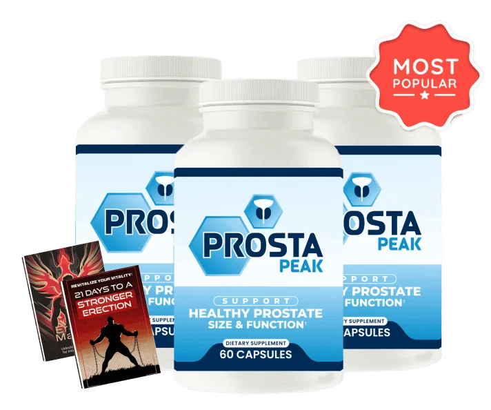 Prosta Peak supplement bottles